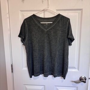 Eileen Fisher Organic Cotton Hazy Slub V-Neck Tee